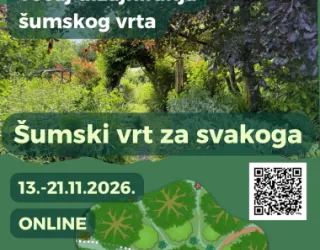 Najava online tečaja dizajniranja šumskog vrta