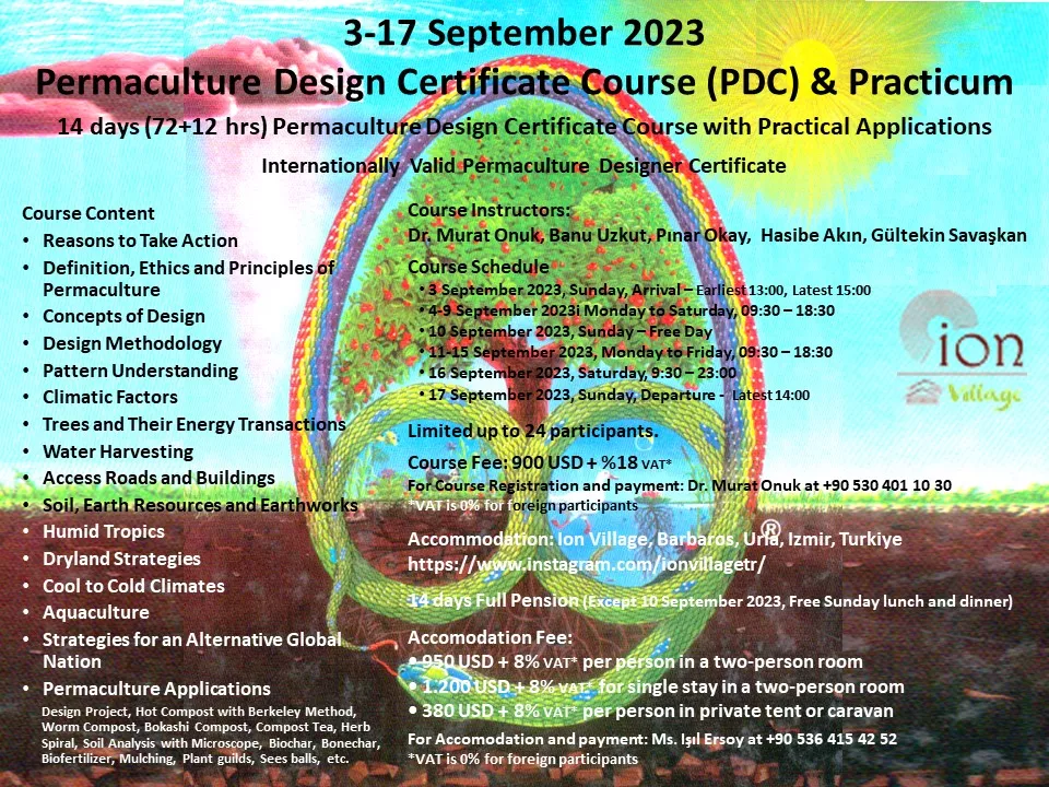 Permaculture Design Certificate Course with Practical Application 12+2 Days