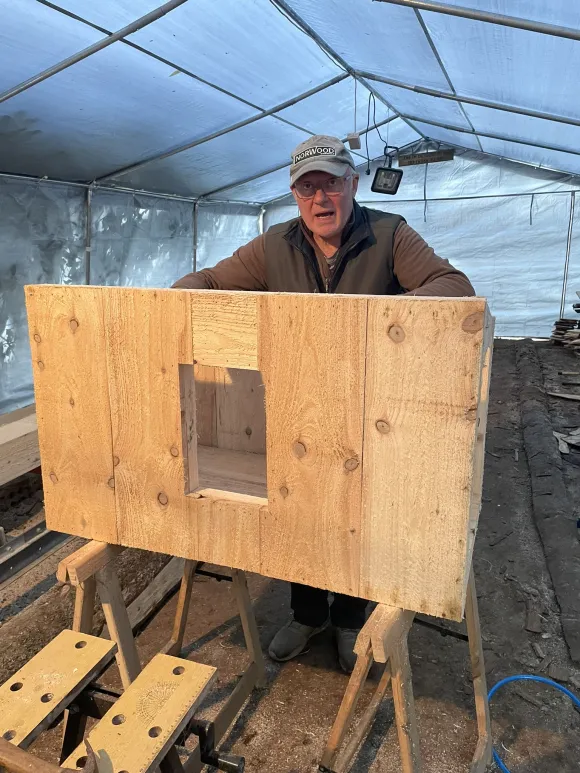 making a nesting box