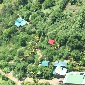 View from the sky of a part of the land
